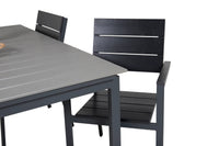 Spisegruppe Levels 160 x 100 + spisestol 2-pakk – svart