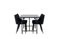 Spisebord Astrid & Night 200 x 90 + spisestol 2-pakk – svart