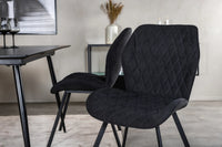 Spisegruppe Silar & Gemma 120 x 80, 2-pakk – svart