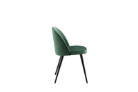 Spisestol velour 2-pakk – grønn