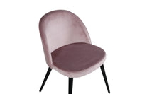 Spisestol Velvet 2-pakk – støvet rosa