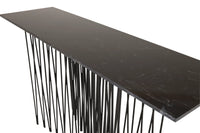 Sidebord Stone 130 x 37 – svart