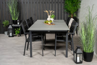 Spisegruppe Levels rektangulær 229 × 100 + spisestol 2-pakk – svart