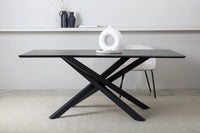 Spisebord Piazza 180 x 90 – svart