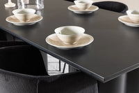 Spisegruppe Berit & Olivia 210 x 100 – svart