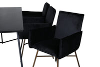 Spisegruppe Petra 190 x 90 – svart