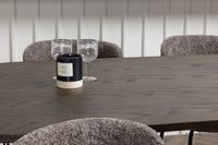 Spisestol Modesto & Stone 2-pakk + Spisebord ovalt 220 x 100 – brun og mokka