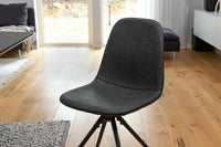 Spisestol Polar & Inca 2-pakk + Rektangulært spisebord 160 x 85 – svart