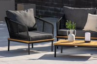 Sofagruppe Andorra – natur og svart