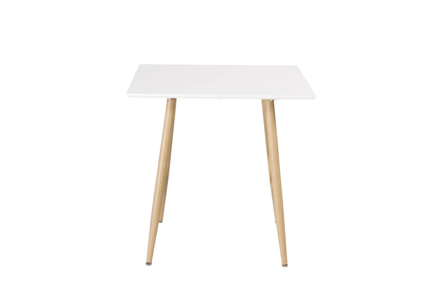 Rektangulært spisebord Polar 80 x 80 – hvit