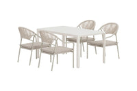 Spisegruppe Giardini & Paros rektangulær 150 x 85 – beige