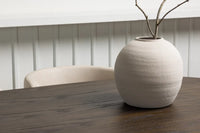 Spisegruppe oval 220 x 100 – mokka og beige