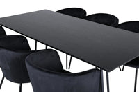 Spisegruppe Berit & Petra 190 x 90 – svart