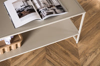 Sidebord Staal 102 x 43 – beige