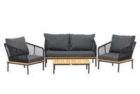 Sofagruppe Andorra – natur og svart