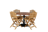 Kafégruppe Cane & Cot rund ⌀100 – natur