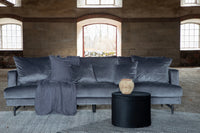 Sofa 3-seter Sofia – mørk grå