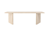 Rektangulært spisebord Skagen 240 x 100 – beige