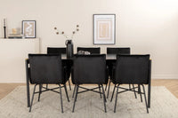 Spisegruppe Pelle & Petra 190 x 90 – svart