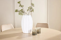 Spisegruppe rund 2-pakk ⌀140 – beige og whitewash