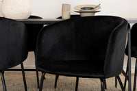 Spisegruppe Berit & Uno 200 x 90 – svart
