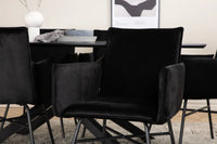 Spisegruppe Petra & Piazza 180 x 90 – svart
