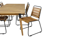 Spisegruppe Julian & Bois 210 x 100 + 2-pakk spisestol – natur