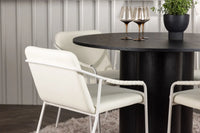 Spisegruppe Olivia ⌀110 2-pakk – svart og beige