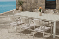 Spisegruppe Levels & Paros rektangulær 229 × 100 – beige