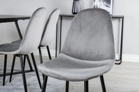 Spisegruppe Polar & Marina 2-pakk 180 x 90 – grå og svart