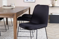 Spisebord Slider & Muce rektangulært 170 x 95 + spisestol 2-pakk – natur og svart