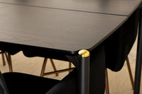 Spisegruppe Pelle & Petra 190 x 90 – svart