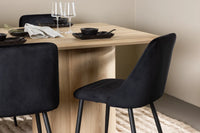 Spisegruppe 2-pakk 210 x 100 – svart og natur