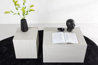 Sofabord York 40x40 + Sofabord York 80 x 60 – hvitvasket