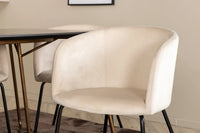 Spisegruppe Berit & Petra 190 x 90 – beige og svart