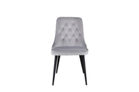 Spisestol Velvet Deluxe 2-pakk – lys grå