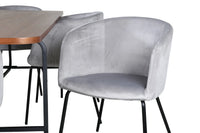 Spisegruppe Berit & Uno 200 x 90 – grå og natur
