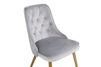 Spisestol Velvet Deluxe 2-pakk – grå