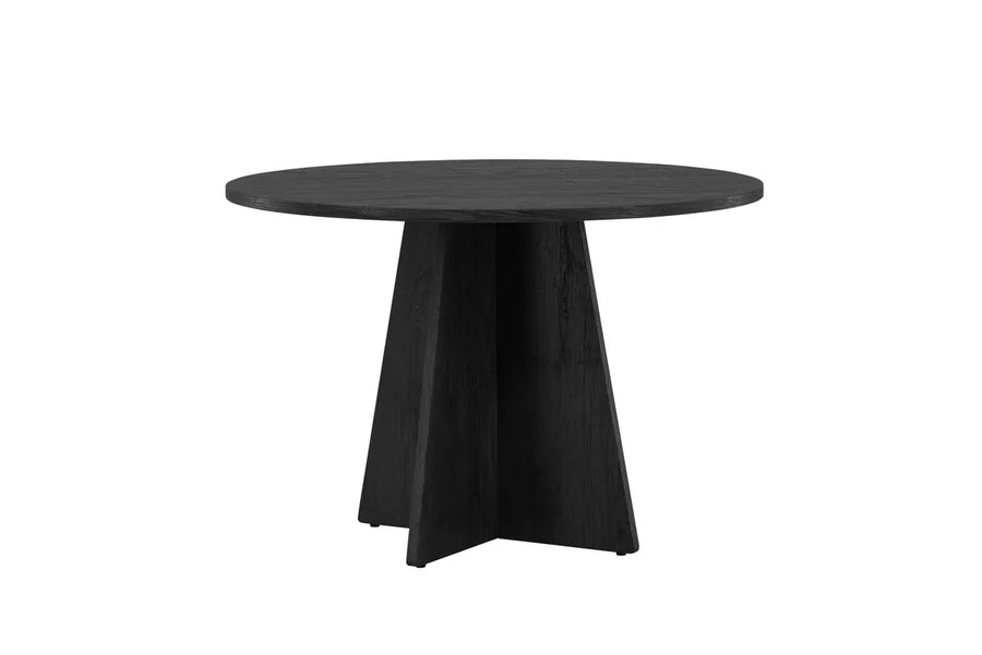 Spisebord Bootcut rundt ⌀110 – svart