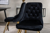 Spisegruppe Silar & Velvet Deluxe 120 x 80 – svart