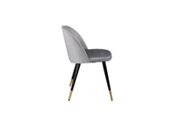 Spisestol Velvet 2-pakk – grå