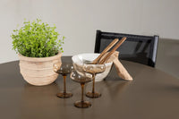 Spisestol Copacabana & Santa Fe 2-pakk + Spisebord rundt ⌀120 – svart og brun