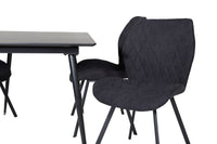 Spisegruppe Silar & Gemma 120 x 80, 2-pakk – svart