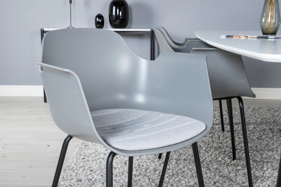 Spisestol Comfort 2-pakk – grå