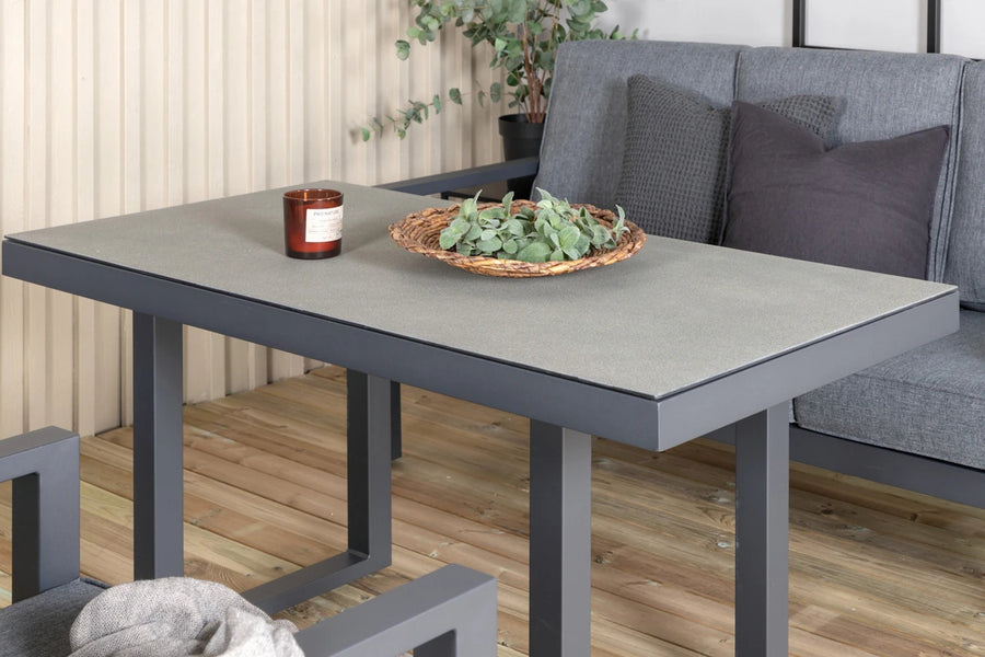 Sofagruppe Barcelona – svart og grå