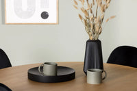 Spisestol Polar & Yakidon 2-pakk + Spisebord rundt ⌀120 – svart og brun
