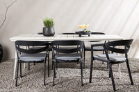 Spisegruppe Slit & Lina 200 x 90 – svart og beige