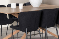 Spisegruppe 180 x 90 2-pakk – mokka og svart