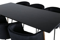Spisegruppe Berit & Petra 190 x 90 – svart