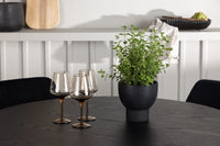 Spisegruppe Olivia & Night rund ⌀110 + 2-pakk spisestoler – svart